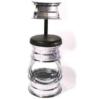 Bar Stool - Custom Wheel, Classic. 16" Seat Diameter, 29" Seat Height Photo Main