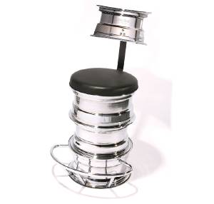 Bar Stool - Custom Wheel, Cruiser. 18" Seat Diameter, 29" Seat Height Photo Main