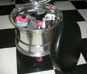 Mechanics Stool Custom Wheel, 17" Tall Photo Main