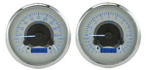 Chevrolet Truck Dakota Digital - Vhx System With Chrome Bezel Silver Alloy Face - Blue Backlight Photo Main