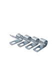  Parts -  Clamp -3/8" (Bolt On Strap) For Insulated Wire, Gas Or Brake Tubes- Uncoated