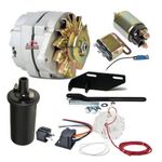  Parts -  12 Volt 100 Amp Conversion Kit For Solenoid Starter W/ 5/8" Alternator Pulley