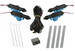  Parts -  Car Door Lock Kit, Power, 4-Door