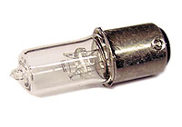 Chevrolet Parts -  Chevrolet Bulb -Taillight and Park Light With Turn Signal Halogen Clear Bulb 6v Dual Contact (Offset Pins) Replaces Bulb #1154-6v