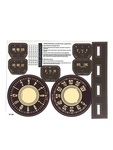 Chevrolet Parts -  Chevrolet Car Decals - Instrument With Clock and Odometer