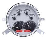 Chevrolet Parts -  Chevrolet Car Dakota Digital - VHX System - Six Gauge System Alloy Style Face Red Backlight - Fits Stock Dash