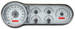 Chevrolet Parts -  Chevrolet Car Dakota Digital - VHX System With Silver Alloy Style Face and Red Backlight - Six Gauges Including Tach