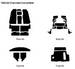 Chevrolet Parts -  Chevrolet Car Body Sound Deadener/ Insulation - 1953-54 Convertible AcoustiShield Kit