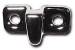 Chevrolet Parts -  Chevrolet Car Door Dovetail Wedge (Chrome) 1937-48 Front