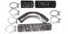 Chevrolet Parts -  Radiator Hose Set W/ Metal Elbow and "GM" Script  W/ original style Clamps