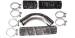 Chevrolet Parts -  Chevrolet Truck Radiator Hose Set W/ Metal Elbow and "GM" Script W/ original style Clamps