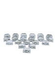 Chevrolet Parts -  Chevrolet Car Running Board Moulding Clips - (Set Of 20)