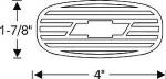 Chevrolet Parts -  Chevrolet Truck Brake and Clutch Pedal Pads With Bowtie