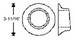 Chevrolet Parts -  Chevrolet Gas Filler Neck Grommet 35-36 cars (exc Sedan Delivery & 3-passenger Coupe) and 37-40 Sedan Delivery & 3-passenger Coupe.