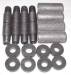 Chevrolet Parts -  Chevrolet Truck Shackle Rebuild Kit (Does 2) Pins, Bushings, Seals (16 Pieces)