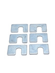 Chevrolet Parts -  Chevrolet Body Mount Shims, 1/8" Thick, 1-3/4" X 1-1/8" With 1/2" Slot