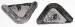 Chevrolet Parts -  Chevrolet Truck Hood Corners (Rubber)
