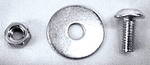 Chevrolet Parts -  Chevrolet Truck Fender Bolt -Clutchhead, 5/16" With Nut and Washer -Rear Fender