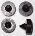 Chevrolet Parts -  Chevrolet Truck Door Jamb Bumper, Rear (4 Pieces)