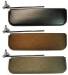 Chevrolet Parts -  Chevrolet Truck Sunvisor (Interior) With Bracket, Screws and Template -Left. Black, Brown Or Grey