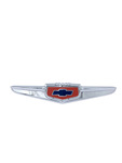  Parts -  Car Hood Emblem - Chrome With Painted Details