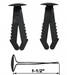 Chevrolet Parts -  Chevrolet Truck Metal Clips - Firewall Pad, 1-1/2" Long (3 Pieces)