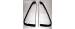 Chevrolet Parts -  Chevrolet Truck Vent Window Rubber - Orig "C" Shape With Upper Pivot Pins