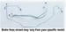 Chevrolet Parts -  Chevrolet Truck Brake Line Set -Stainless Steel, For 3/4 Ton