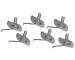 Chevrolet Parts -  Chevrolet Car Clips -Front Fender Moulding (Does 1 Fender)