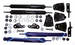 Chevrolet Parts -  Chevrolet Truck Shock Conversion Kit With Gas Shocks (4) 1/2Ton