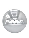 GMC Parts -  Truck Hub Cap, (GMC ) Chrome With White Lettering - 1/2 Ton Only