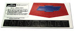 Chevrolet Parts -  Chevrolet Truck Hood Decals -Painted Grille and Hood Emblem
