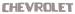 Chevrolet Parts -  Truck Decal - "Chevrolet" Script Tailgate, Chrome