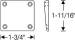 Chevrolet Parts -  Chevrolet Car Door Rubber Wedge -Rear Of Convertible and Hardtop
