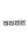 Chevrolet Parts -  Chevrolet Car Seat Back Welting Caps (4 Pieces) (Chrome) Holds Down The Windlace Behind The Seat