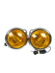 Chevrolet Parts -  Chevrolet Fog Lights (6v, 6") Amber With Brackets