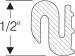 Chevrolet Parts -  Chevrolet Car Pinchweld Rubber (Retains Moulding)