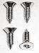 Chevrolet Parts -  Chevrolet Truck Door Handle-Bezel Screw Set (Exterior) 4 Pieces
