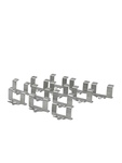 Chevrolet Parts -  Chevrolet Car Moulding Clips -Stainless Back Glass Reveal Moulding Hardtop - Upper (Set of 12)