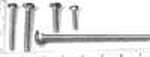 Chevrolet Parts -  Chevrolet Truck Bolts For Bed Wood and Bed Mounting, Polished Stainless. 1/2 Ton