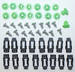 Chevrolet Parts -  Chevrolet Car Moulding Clips - Door (Under Windows) Clips- Exterior Upper Door Moulding