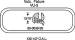 Chevrolet Parts -  Chevrolet Car Windshield Rubber With Moulding. Bel Air, 210, SDL, Wagon (exc HTP, CVT)