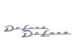 Chevrolet Parts -  Chevrolet Car Fender Script "Deluxe" Rear (Superior Quality)