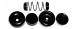 Chevrolet Parts -  Chevrolet Car Wheel Cylinder Rebuild Kit -Front (1-1/8 Inch Bore)