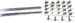 Chevrolet Parts -  Chevrolet Car Running Board Mouldings -77-3/4" X 3/4" Wide Not As Original