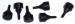 Chevrolet Parts -  Chevrolet Hood To Grille Shell-Rubber Bumpers