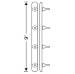 Chevrolet Parts -  Chevrolet Car Rubber Pads - Grille Shell To Hood