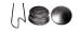 Chevrolet Parts -  Chevrolet Truck Horn Button Assembly (Cap, S-Wire, Rubber Button)