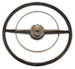  Parts -  Car Steering Wheel, Bel Air Black With Unpainted Bel Air Horn Button