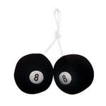  Parts -  Fuzzy 8 Ball Black